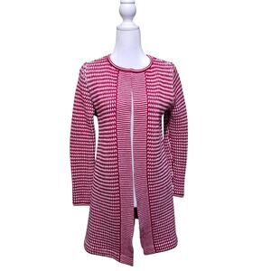 Talbots Long Cardigan Sweater Pure Merino Wool Women's Size Small Classic Preppy